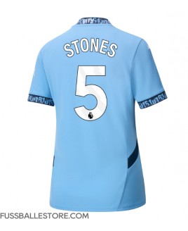 Günstige Manchester City John Stones #5 Heimtrikot Damen 2024-25 Kurzarm